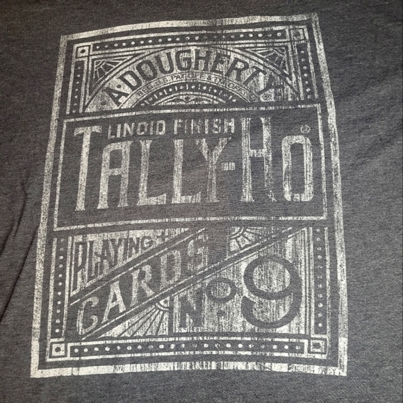 Vintage Men's XL Dark Gray Graphic T-Shirt Made in USA | Biker Style B18 - Picture 2 of 4